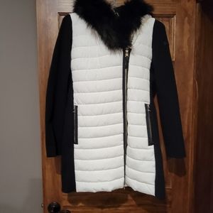 Calvin Klein white coat sz L